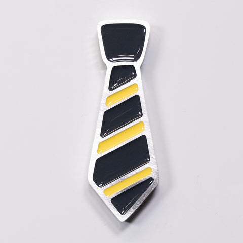Tie Magnet Yellow Stripes