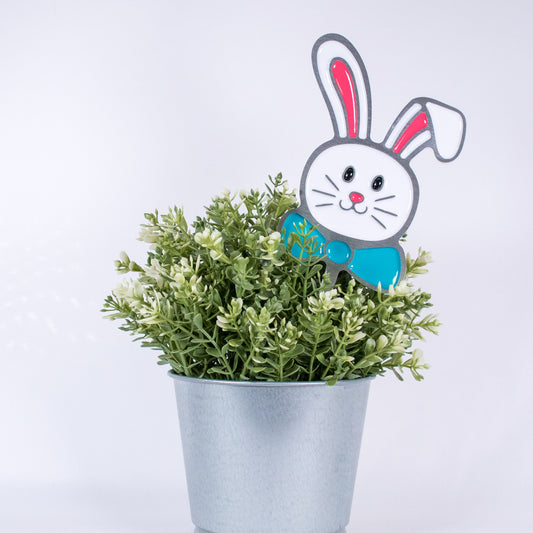 Bunny Planter Poke Blue