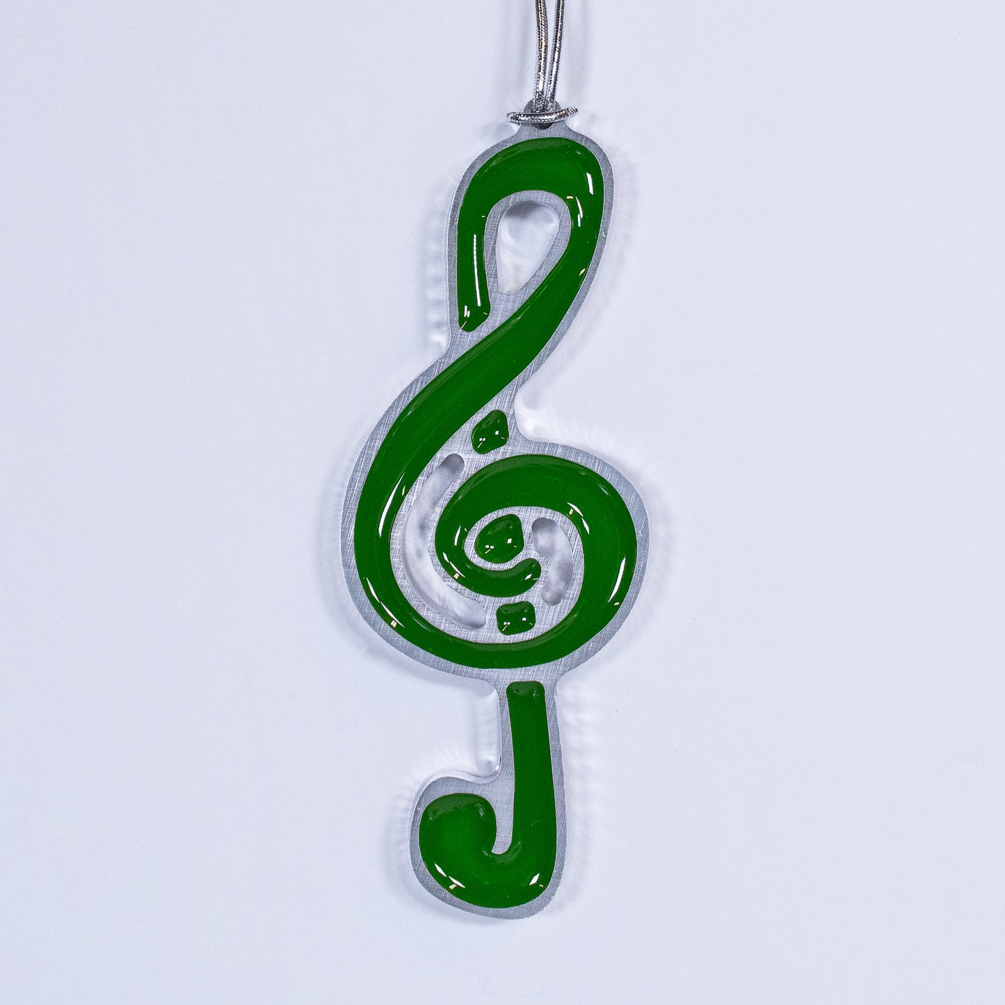 Music Christmas Ornament Green