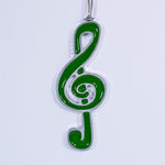 Music Christmas Ornament Green