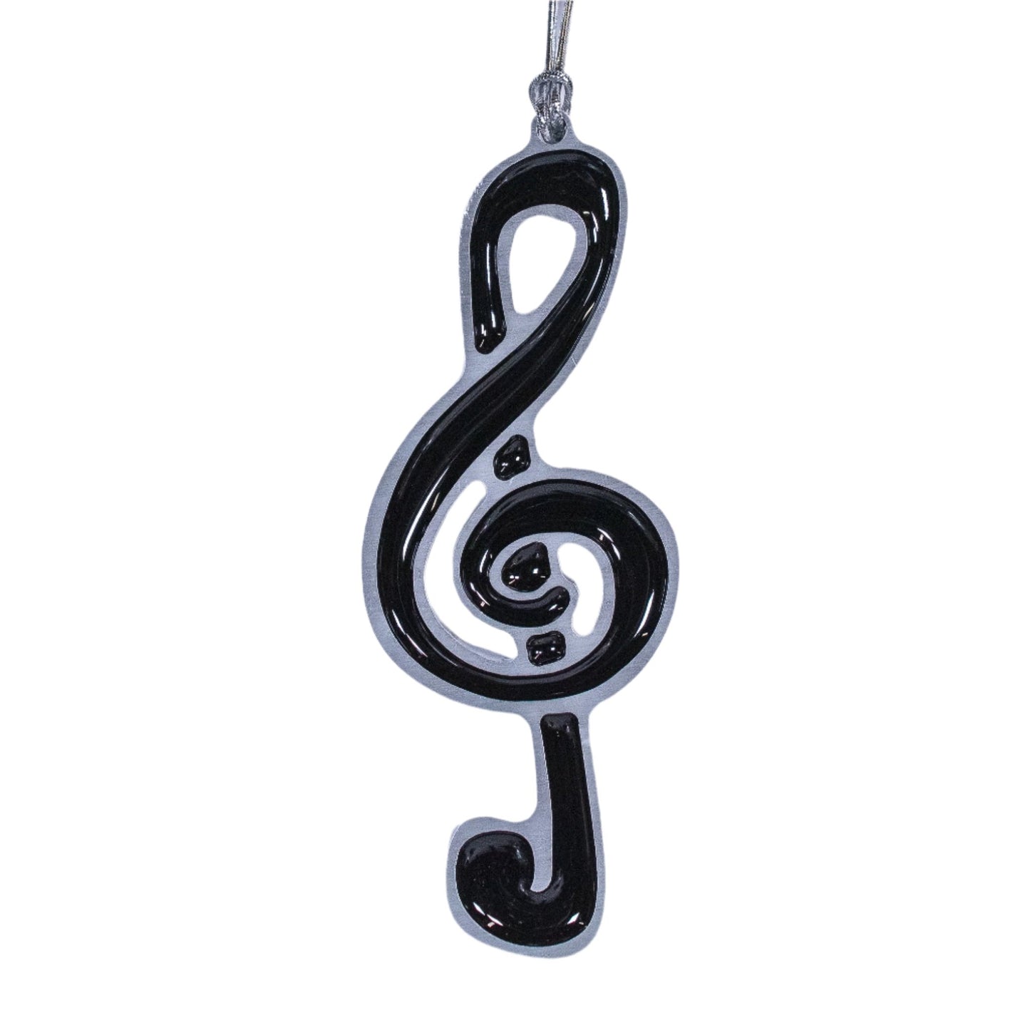 Music Christmas Ornament Black