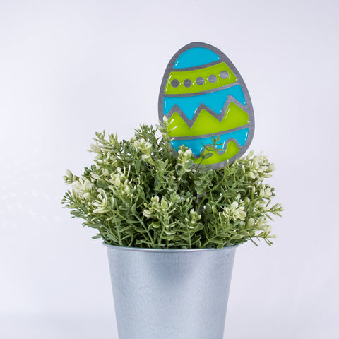 Easter Egg Planter Poke Blue/Green
