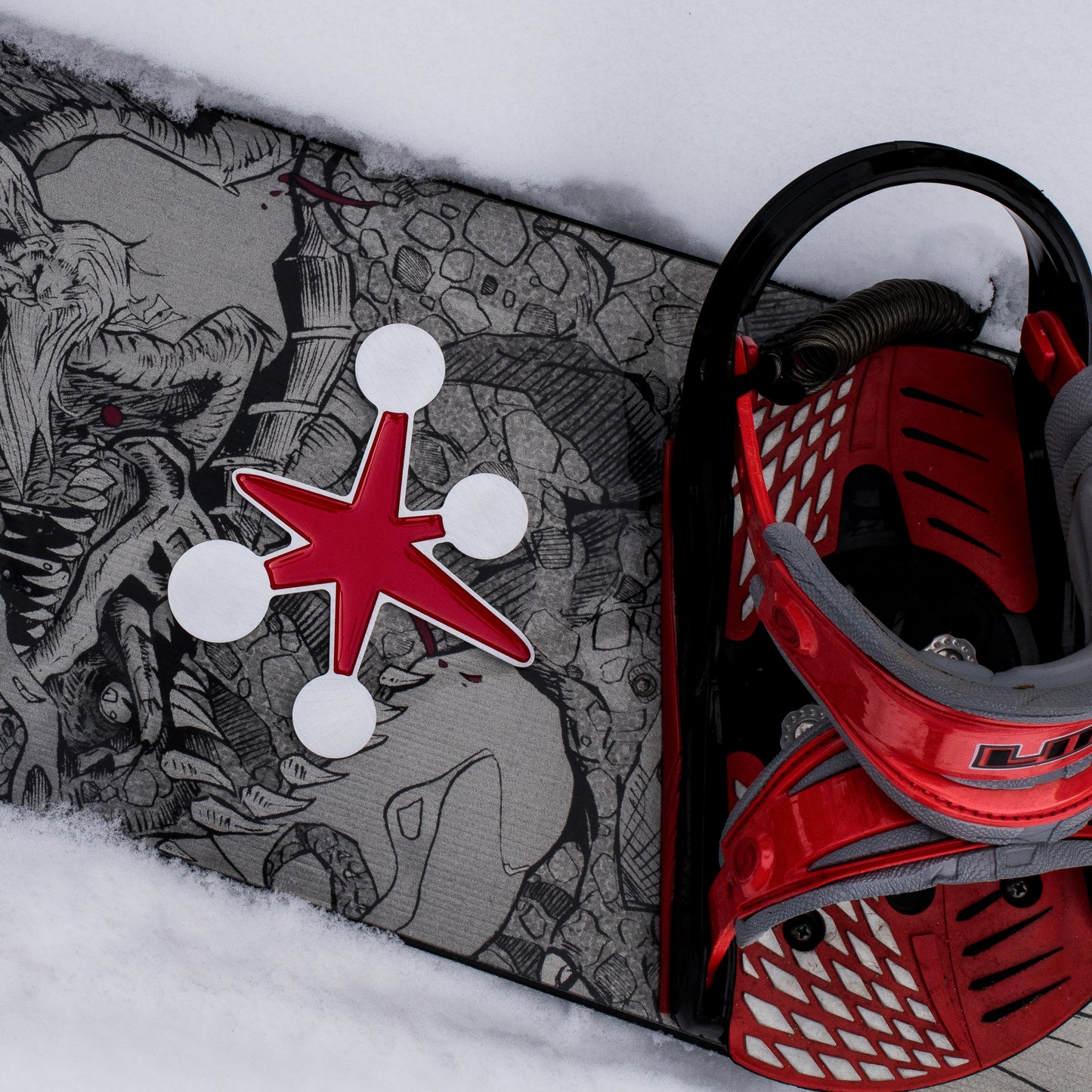 Sputnik Snowboard Stomp Pad Red