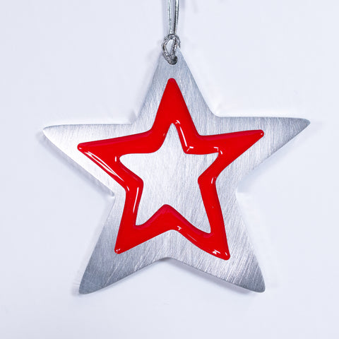 Star Christmas Ornament Red