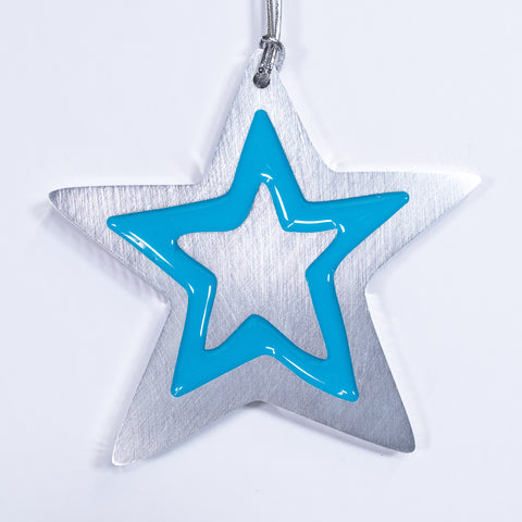 Star Christmas Ornament Blue