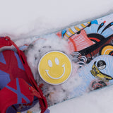 Happy Face Snowboard Stomp Pad Yellow