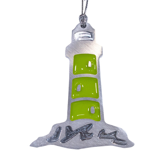 Lighthouse Christmas Ornament Green