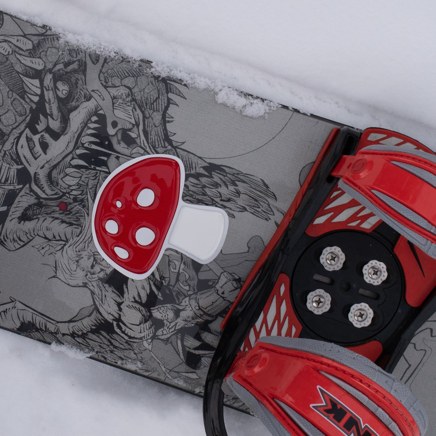 Mushroom Snowboard Stomp Pad Red