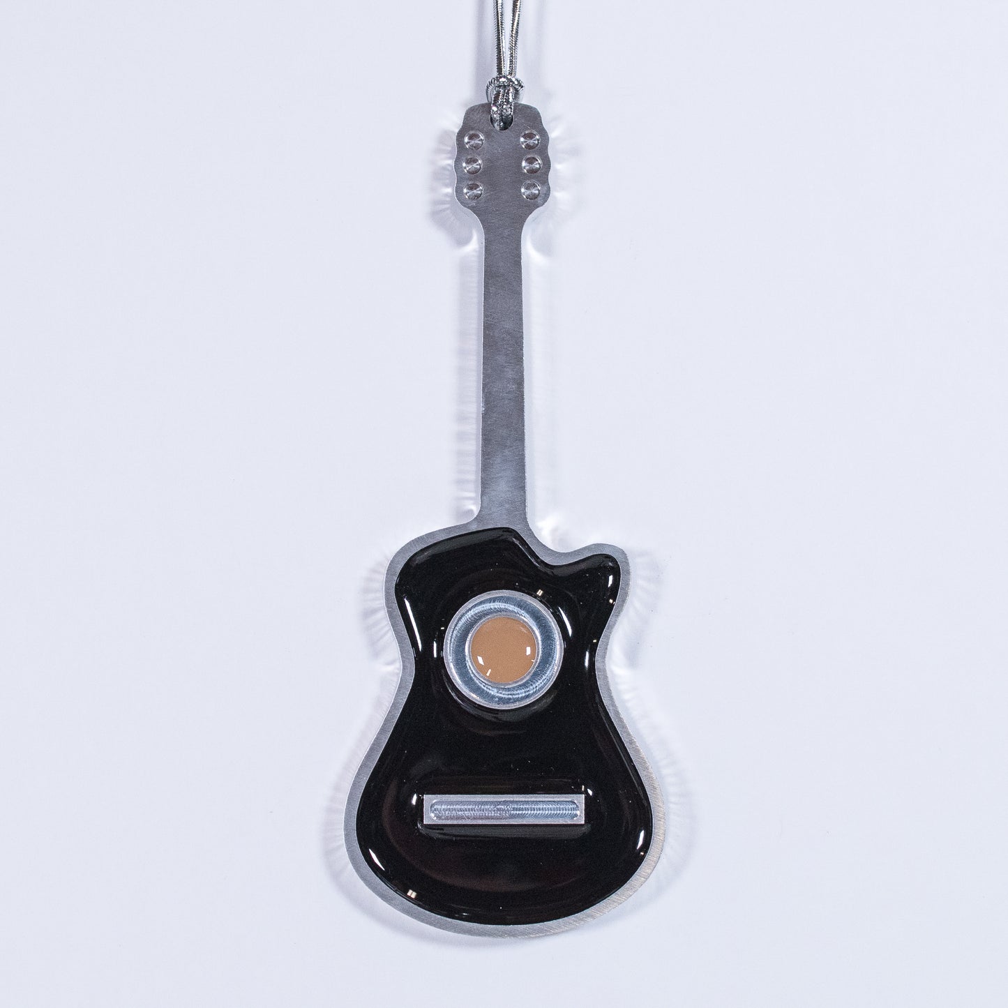 Guitar Christmas Ornament Acoustic Black