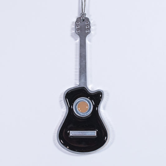 Guitar Christmas Ornament Acoustic Black