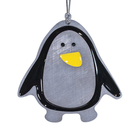 Penguin Christmas Ornament Black