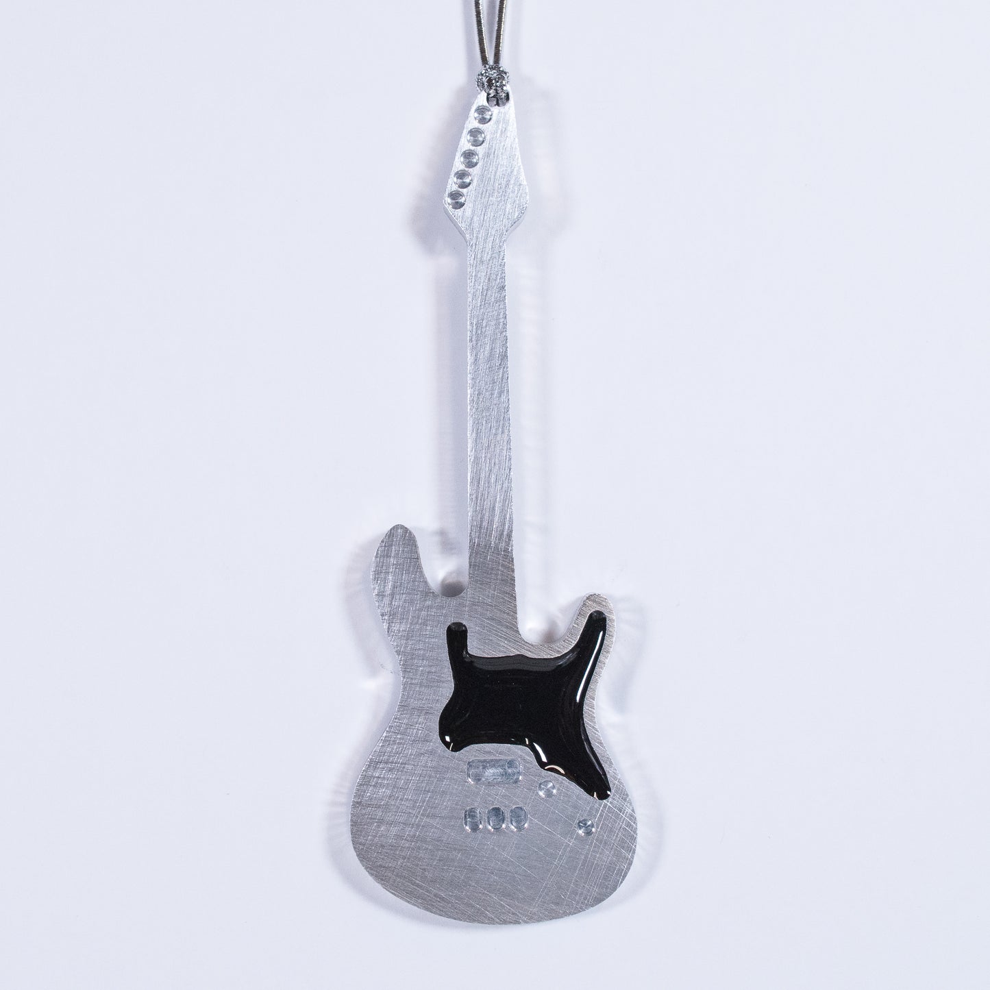 Guitar Christmas Ornament Electric Black