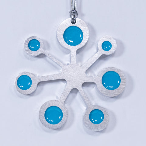 Snowflake Christmas Ornament Blue