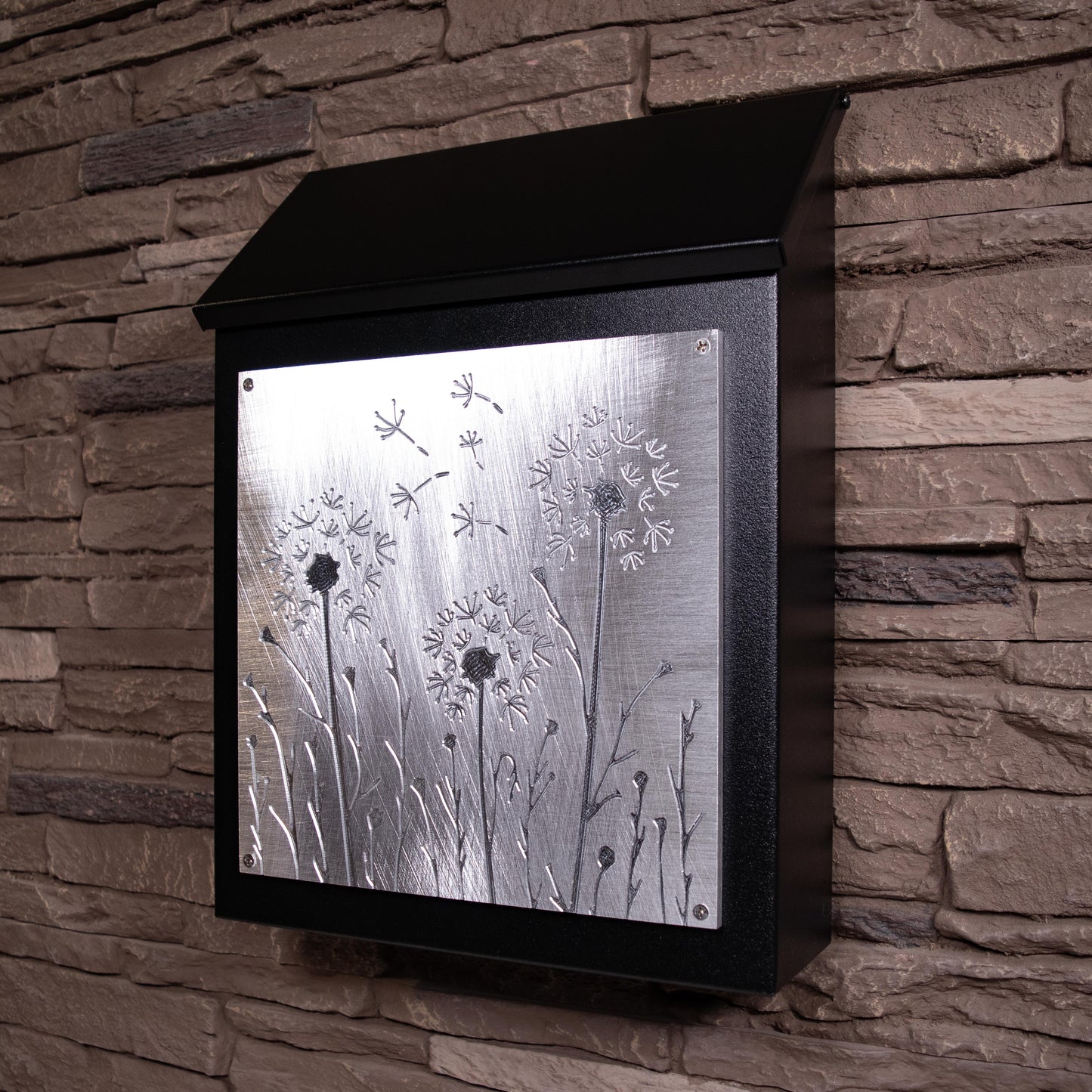 Dandelion Wall Mount Mailbox - Vertical