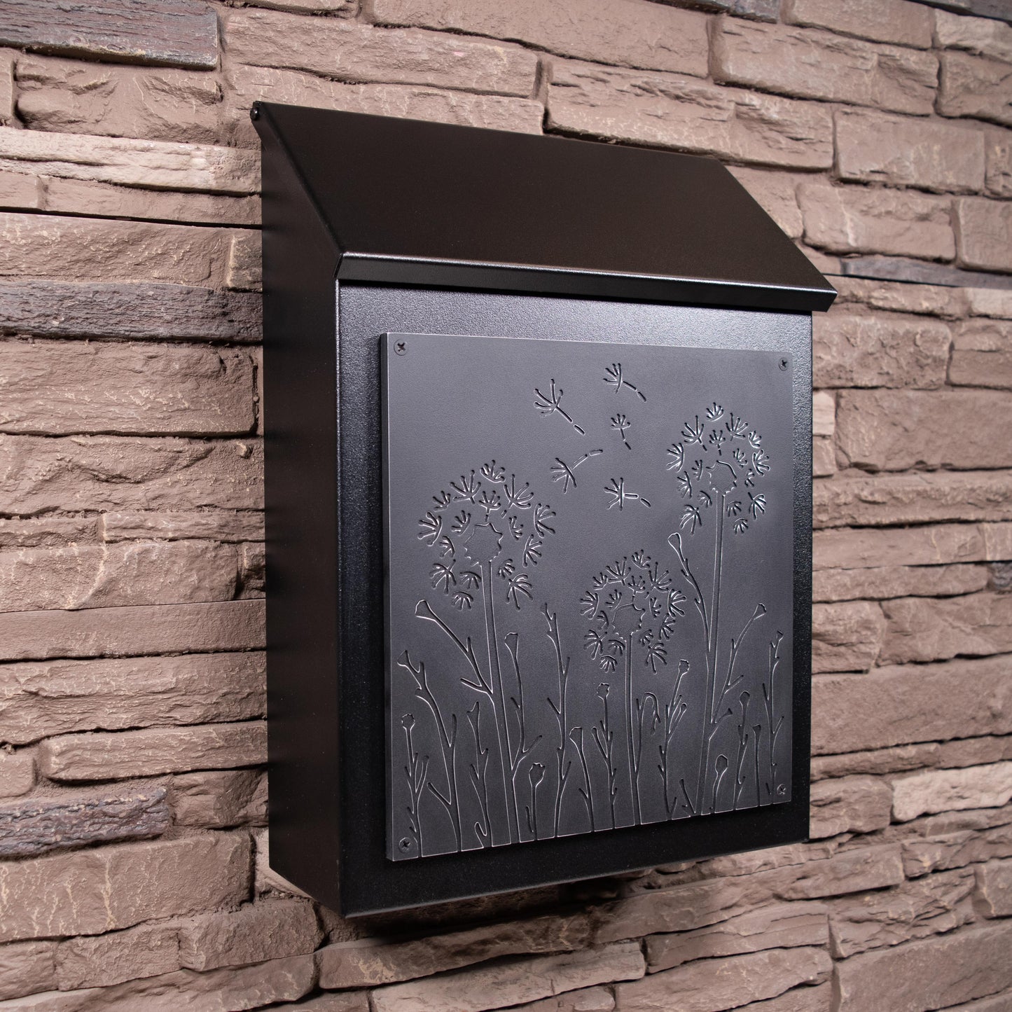 Dandelion Wall Mount Mailbox - Vertical