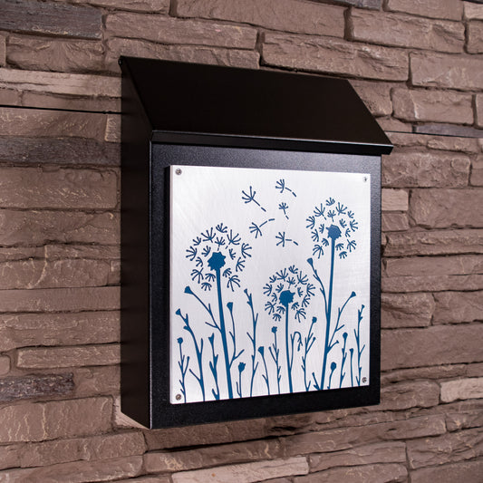 Dandelion Wall Mount Mailbox - Vertical