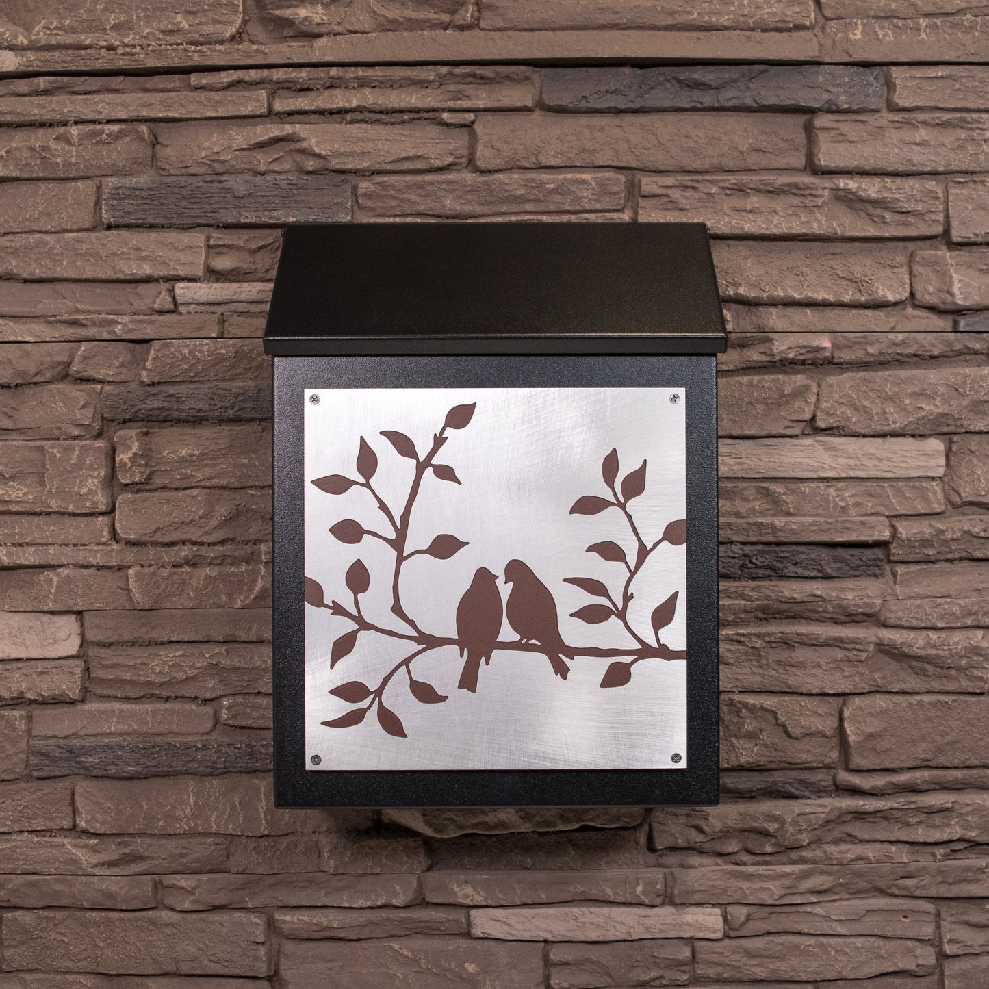 Bird Lovers Wall Mount Mailbox - Vertical