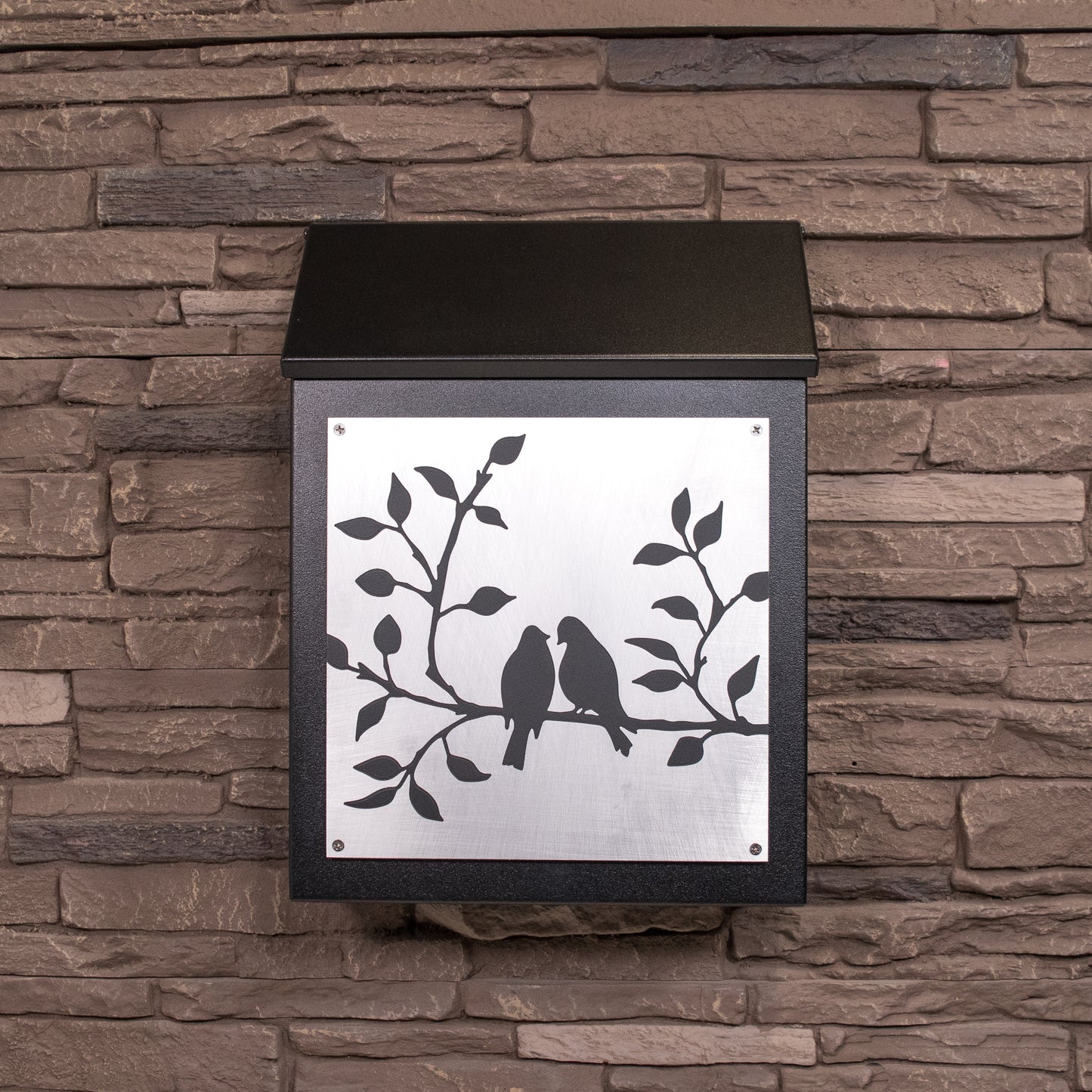 Bird Lovers Wall Mount Mailbox - Vertical