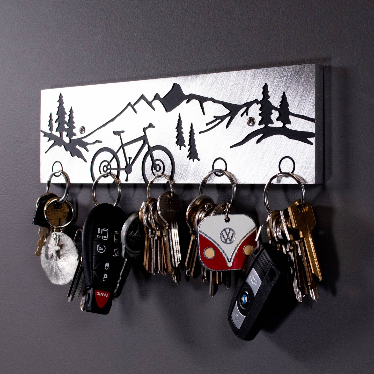 Mountain Cyclist Key Holder