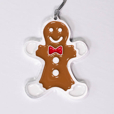Gingerbread Christmas Ornament Red