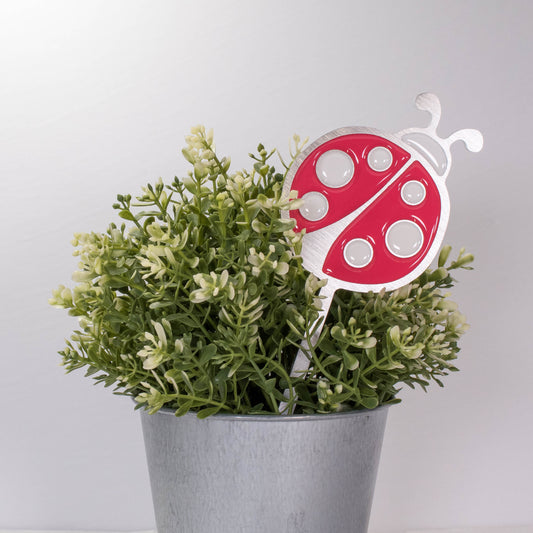 Ladybug Planter Poke Pink