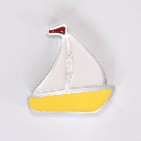 Sailboat Magnet Yellow