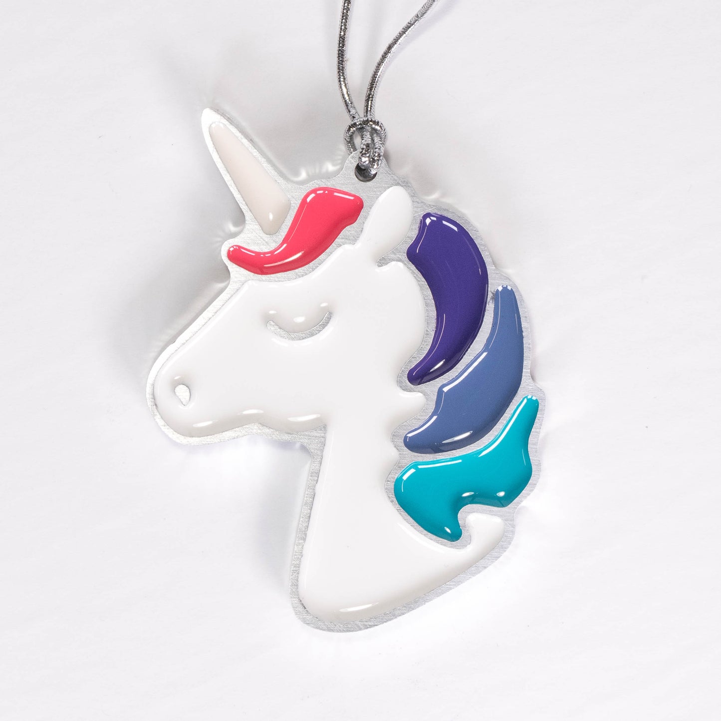 Unicorn Christmas Ornament Pink/Blue