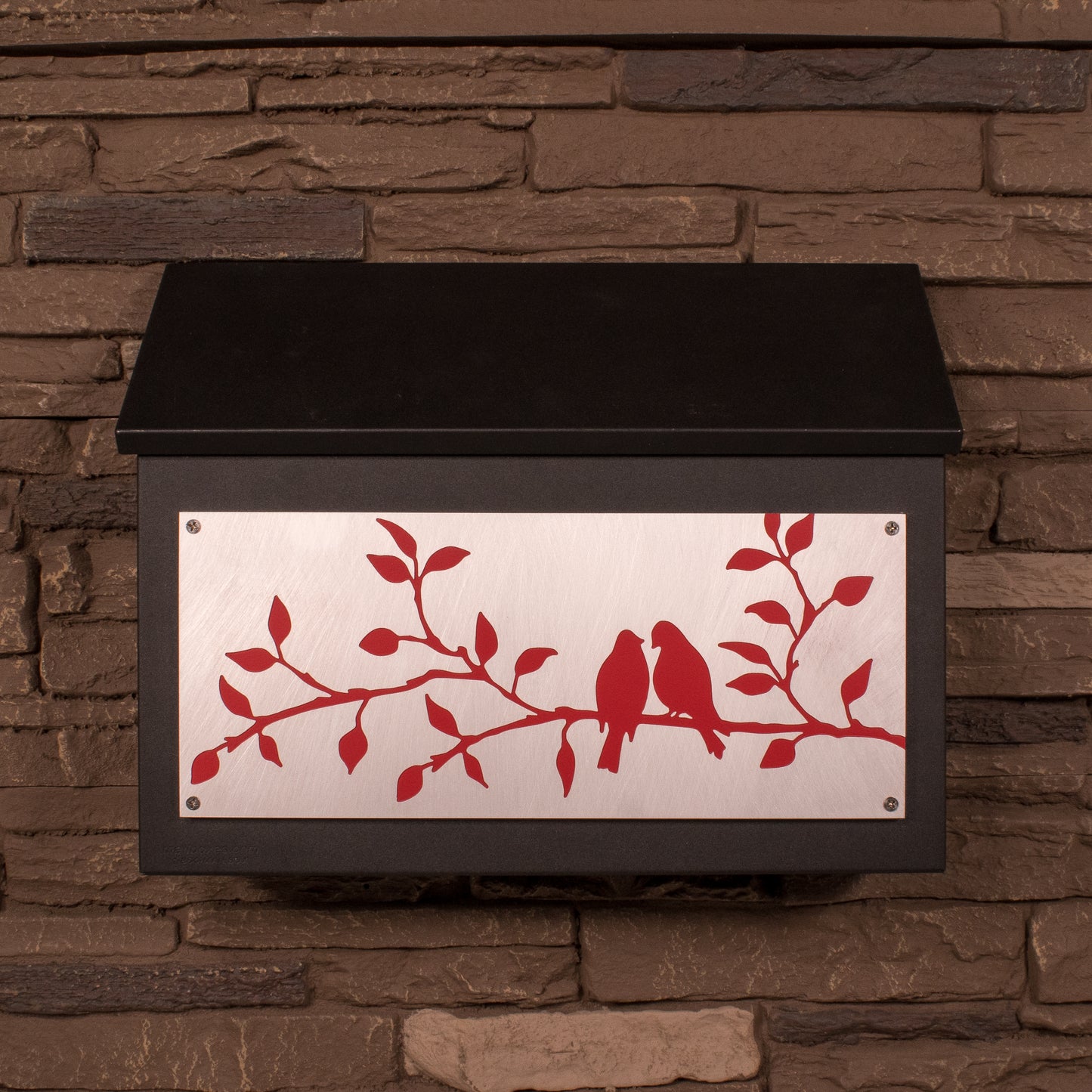 Bird Lovers Wall Mount Mailbox - Horizontal