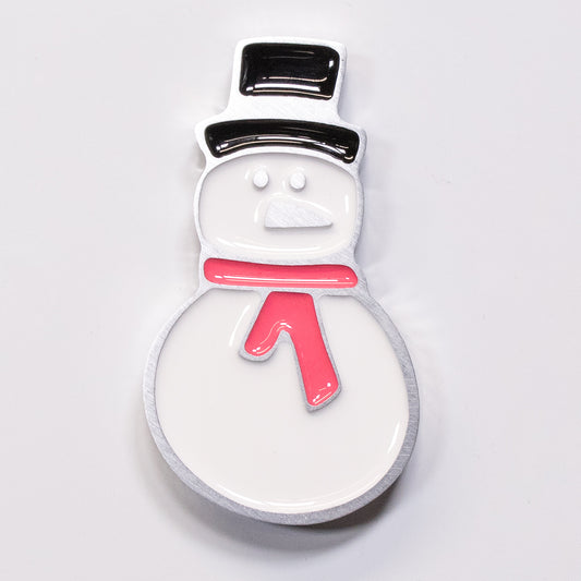 Snowman Magnet Pink