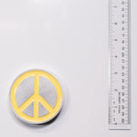 Peace Sign Magnet Yellow