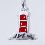Lighthouse Christmas Ornament Red