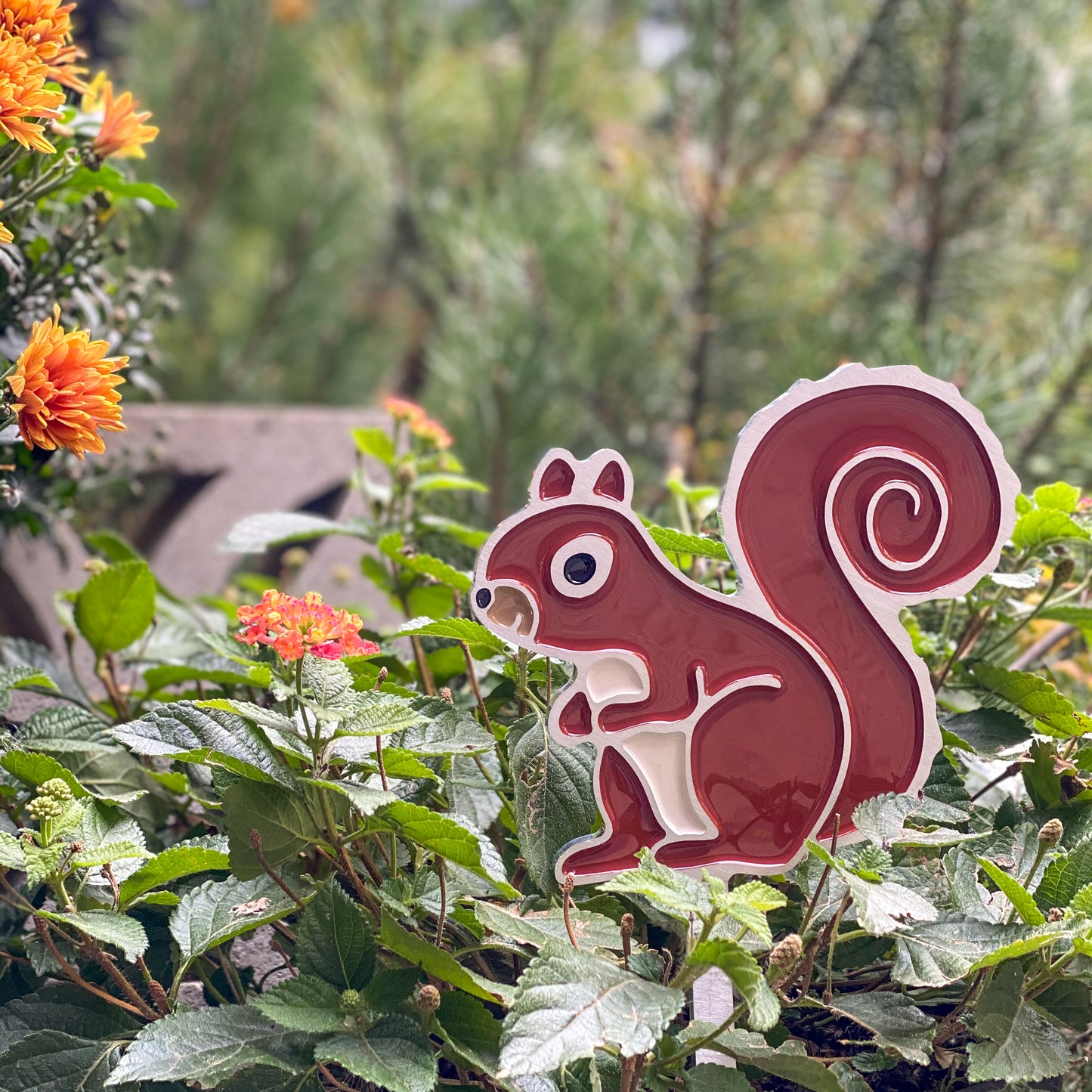 Squirrel Garden Art