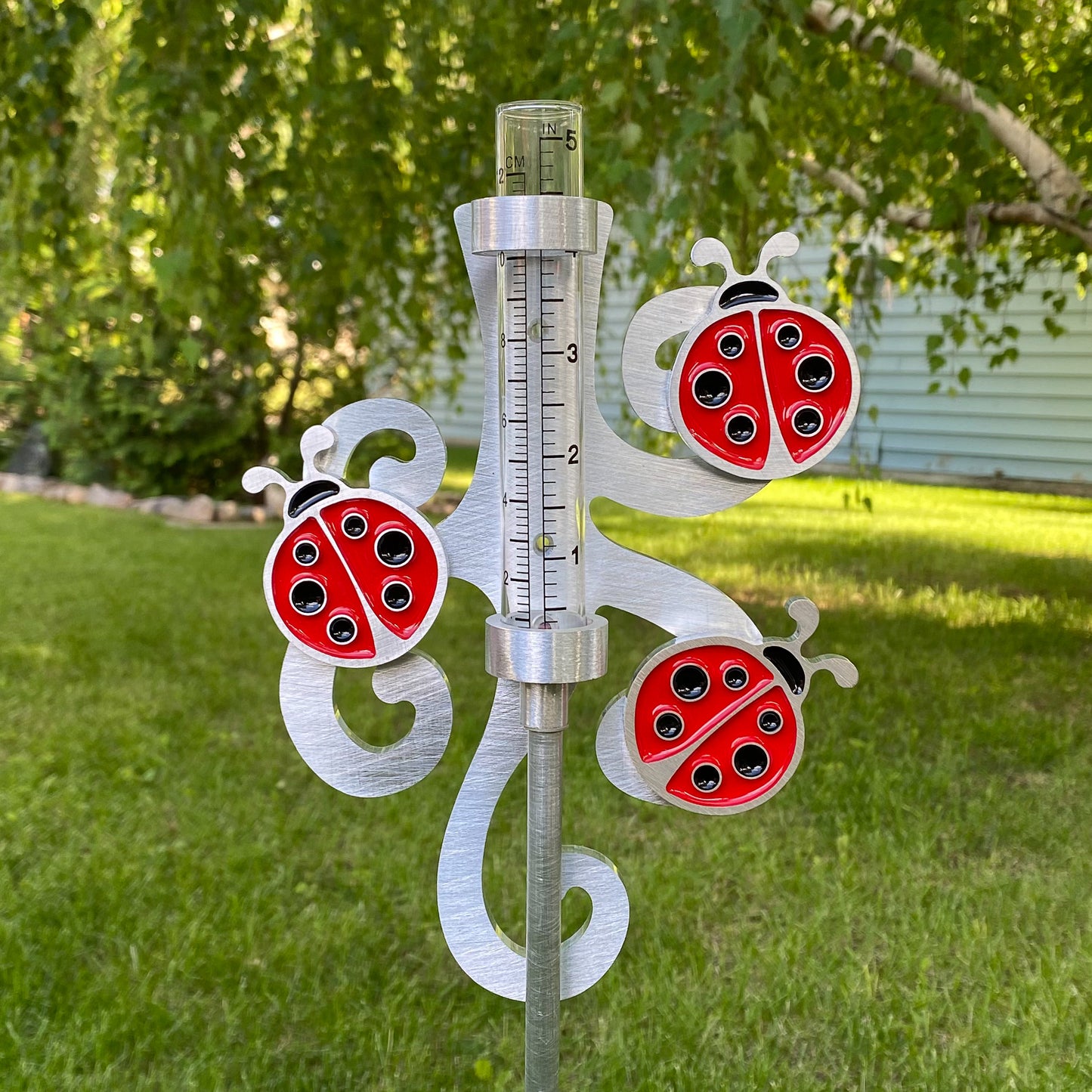 Ladybug Rain Gauge