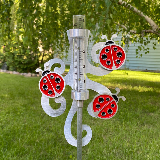 Ladybug Rain Gauge