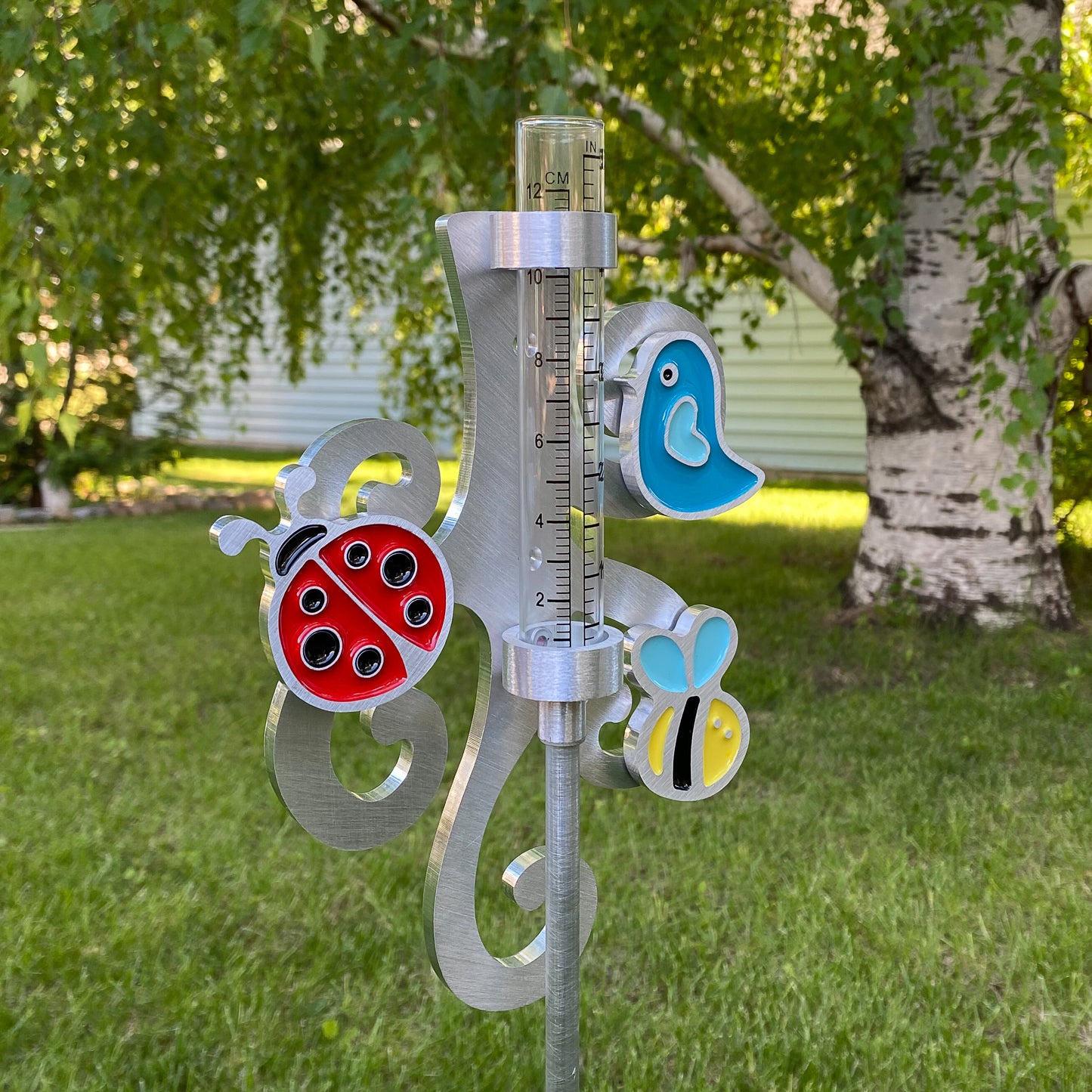 Bird and Bugs Rain Gauge