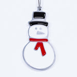 Snowman Christmas Ornament Red Scarf