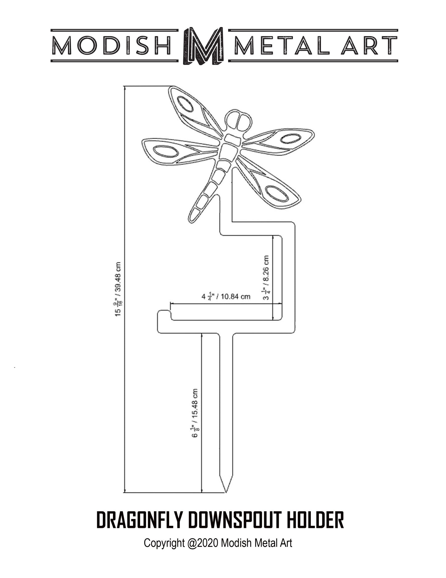 Dragonfly Downspout Holder