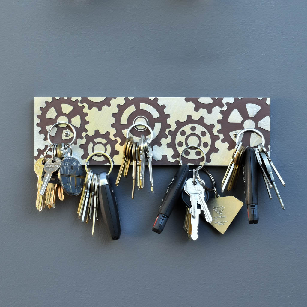 Gear Train Magnetic Key Holder