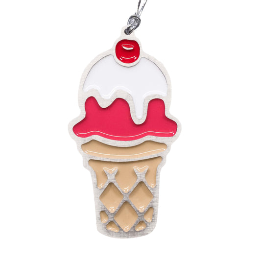 Ice Cream Christmas Ornament Strawberry