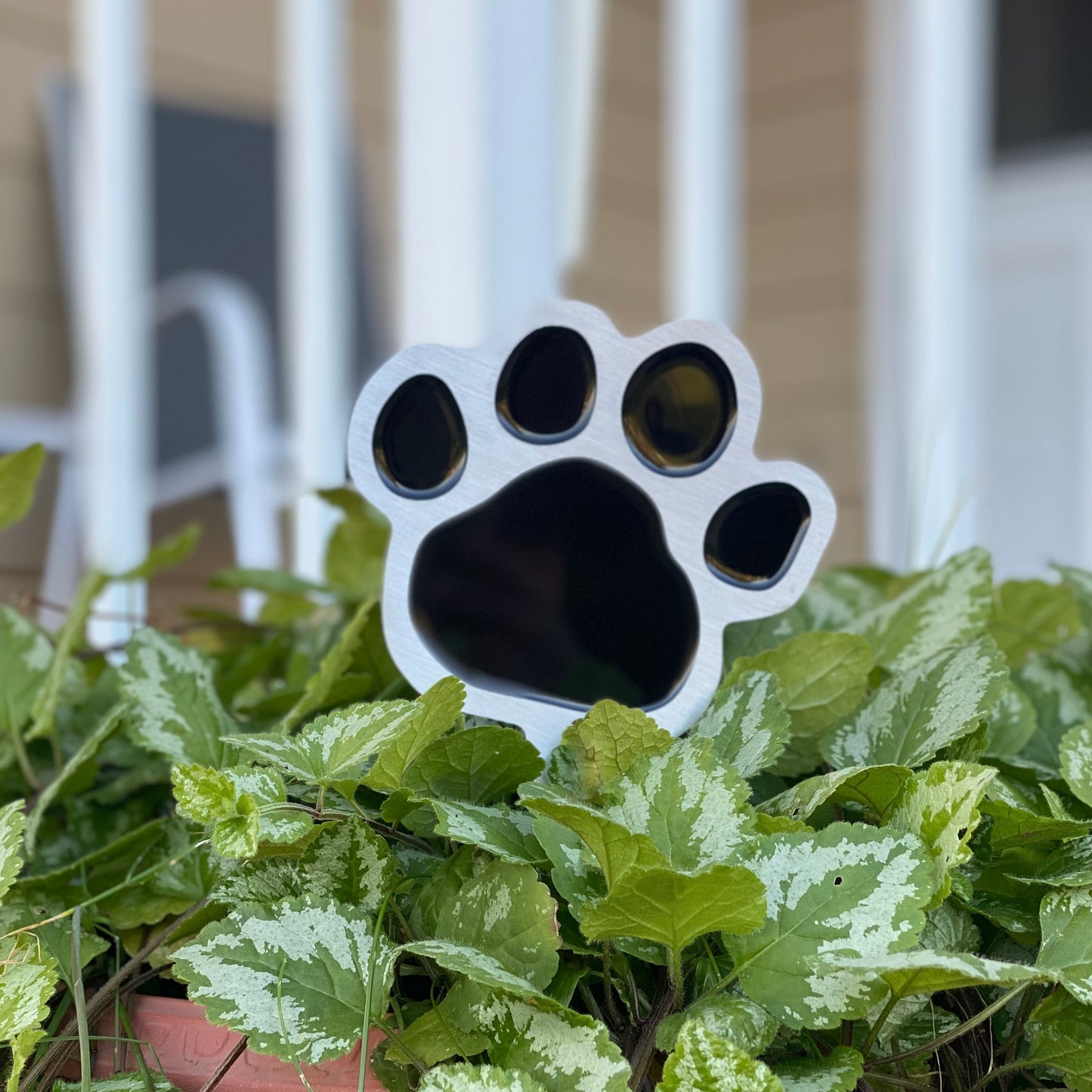 Paw Print Garden Art