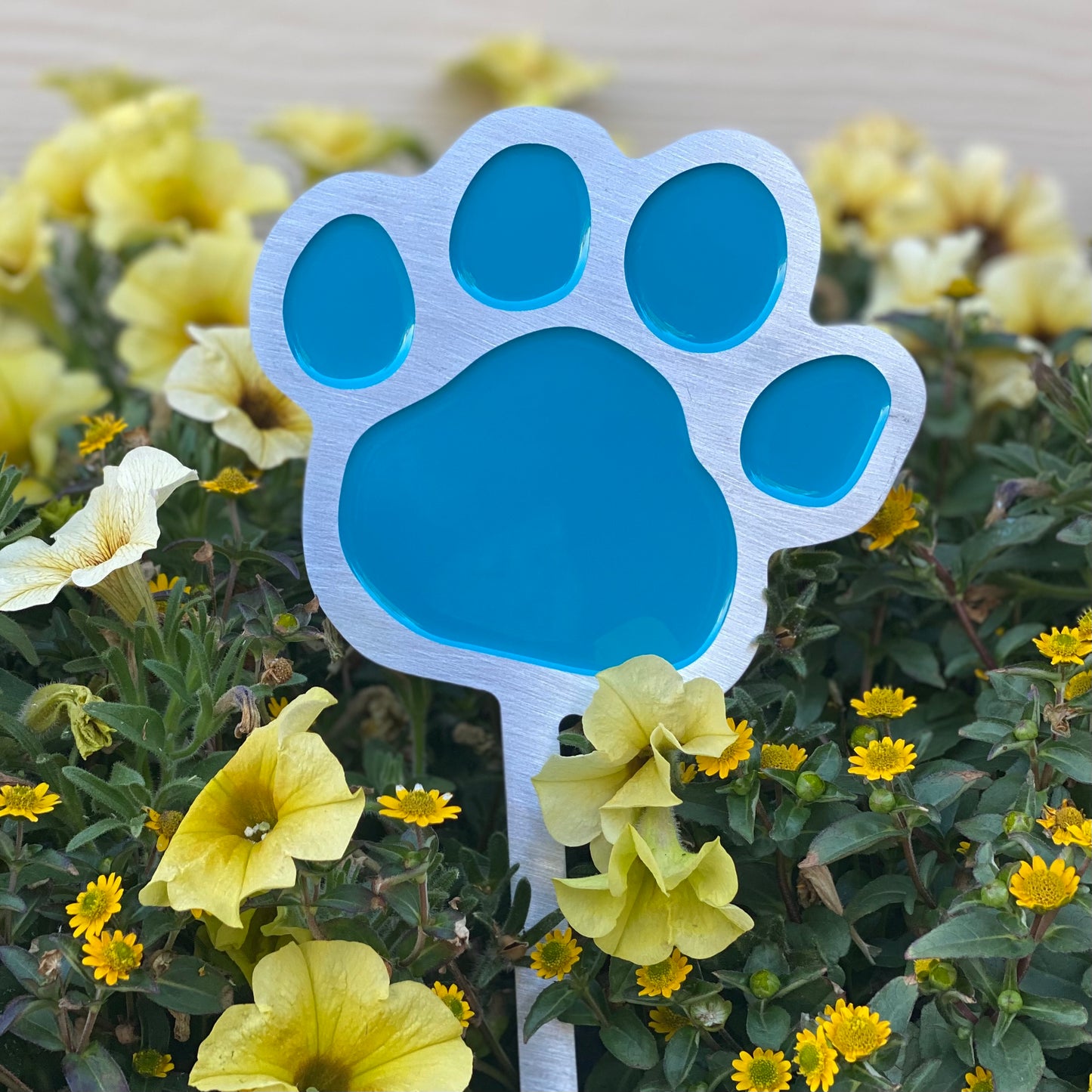 Paw Print Garden Art