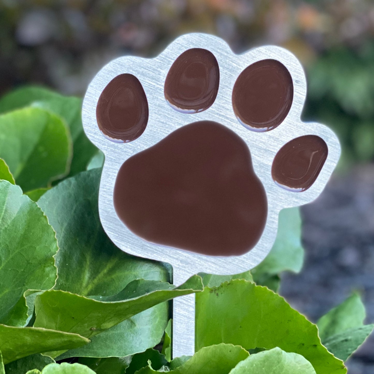 Paw Print Garden Art