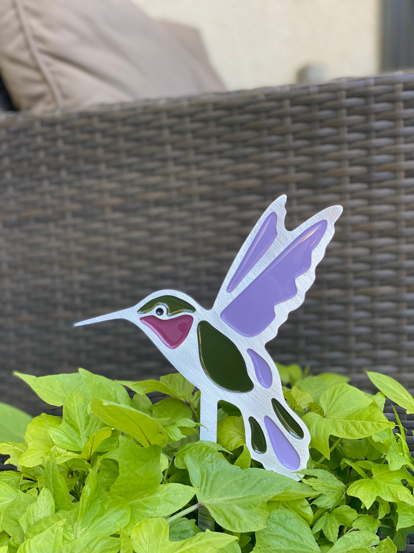 Hummingbird Garden Art