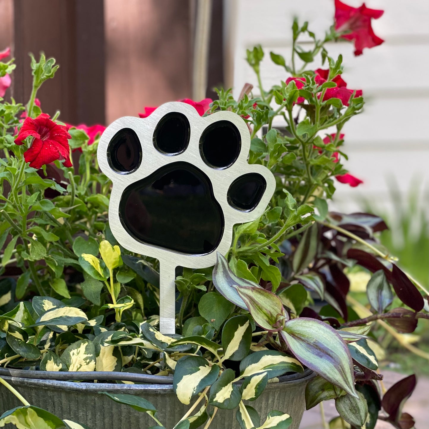 Paw Print Garden Art