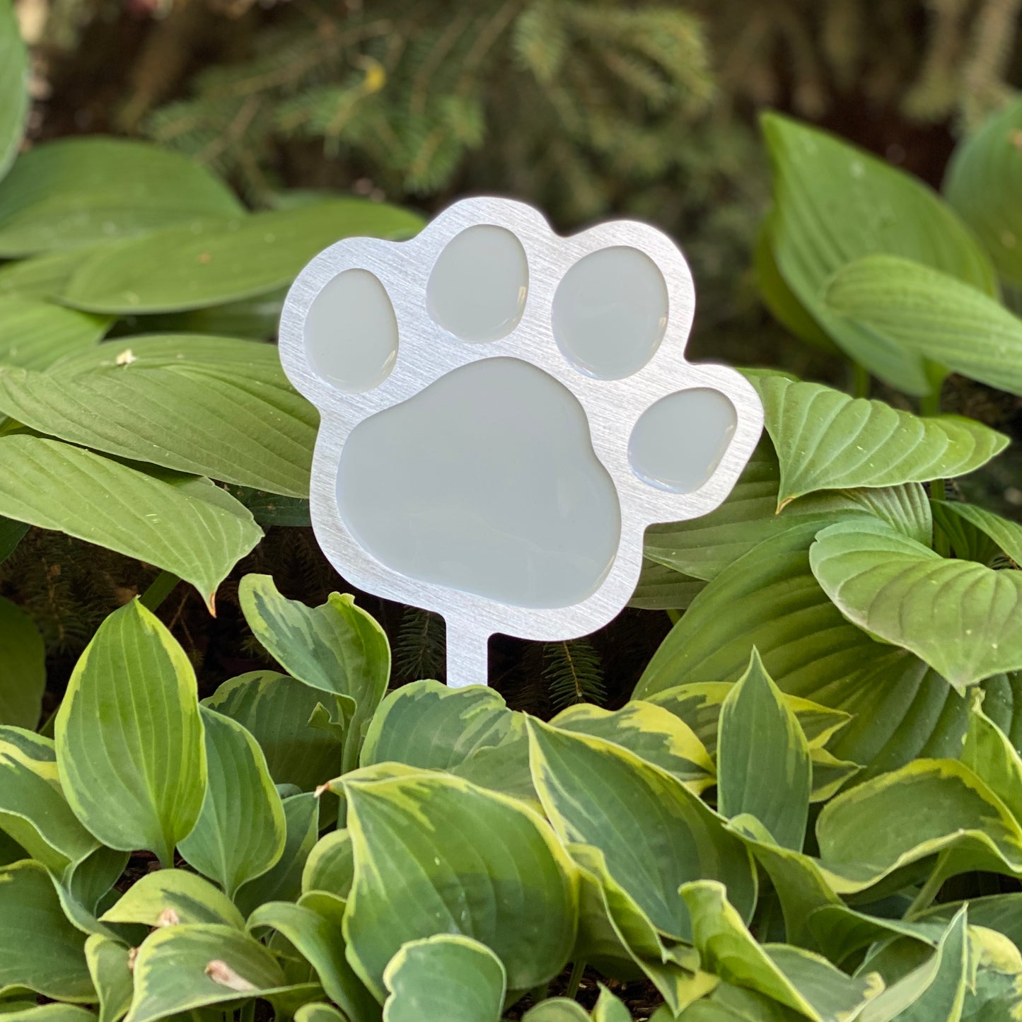 Paw Print Garden Art