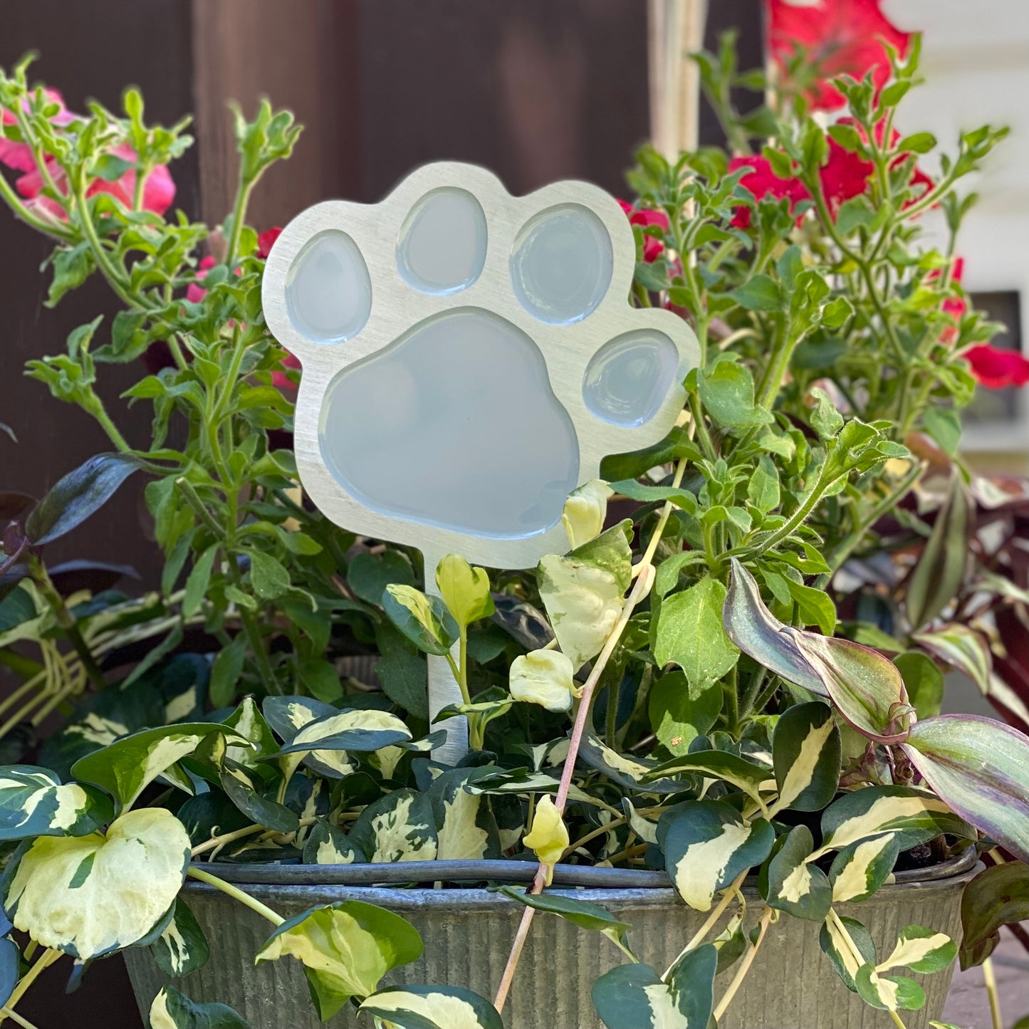 Paw Print Garden Art