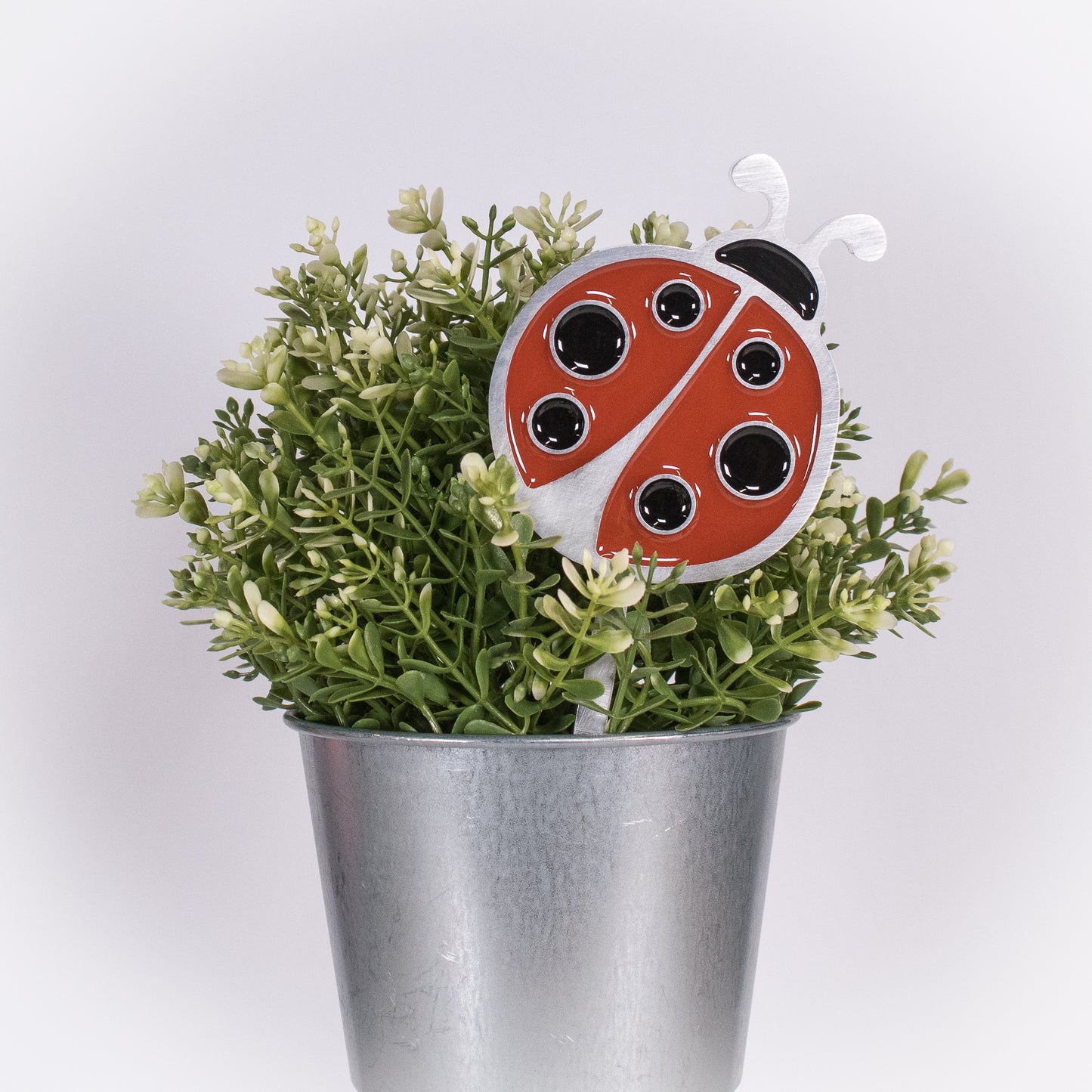 Ladybug Planter Poke Orange