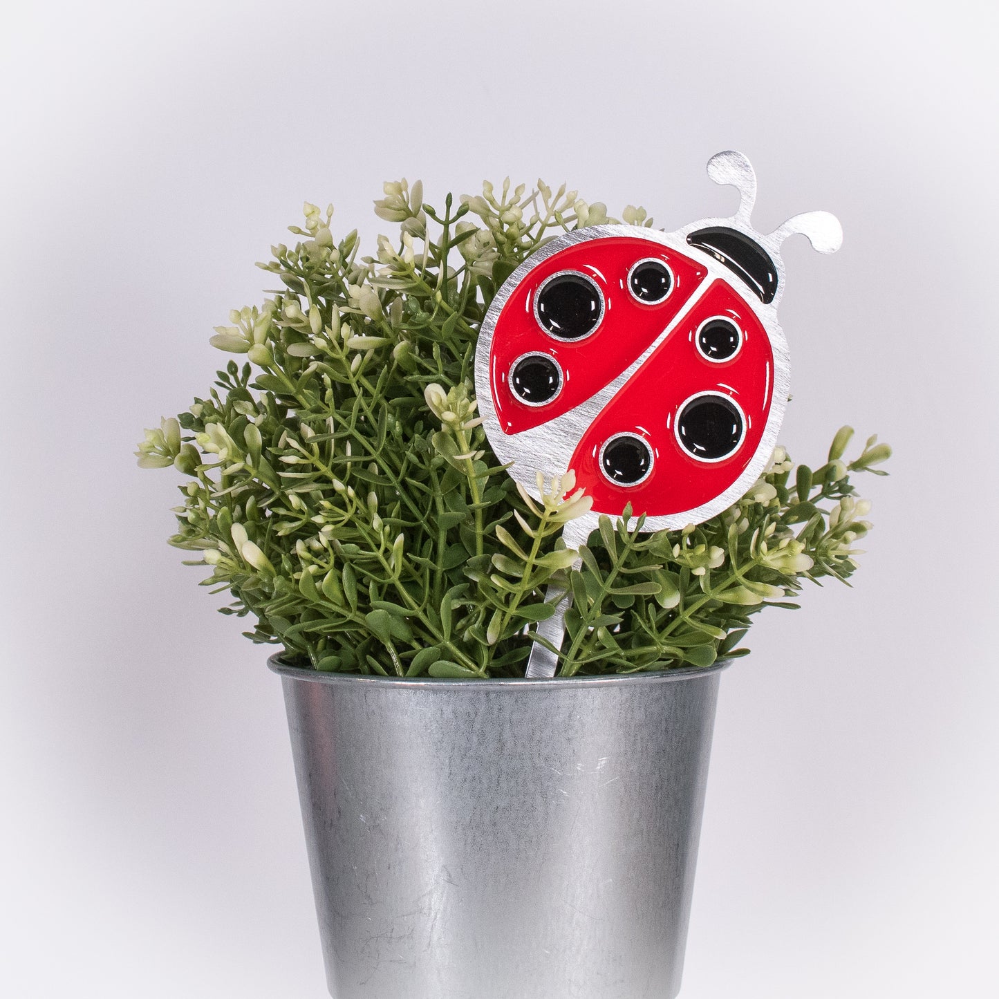 Ladybug Planter Poke Red