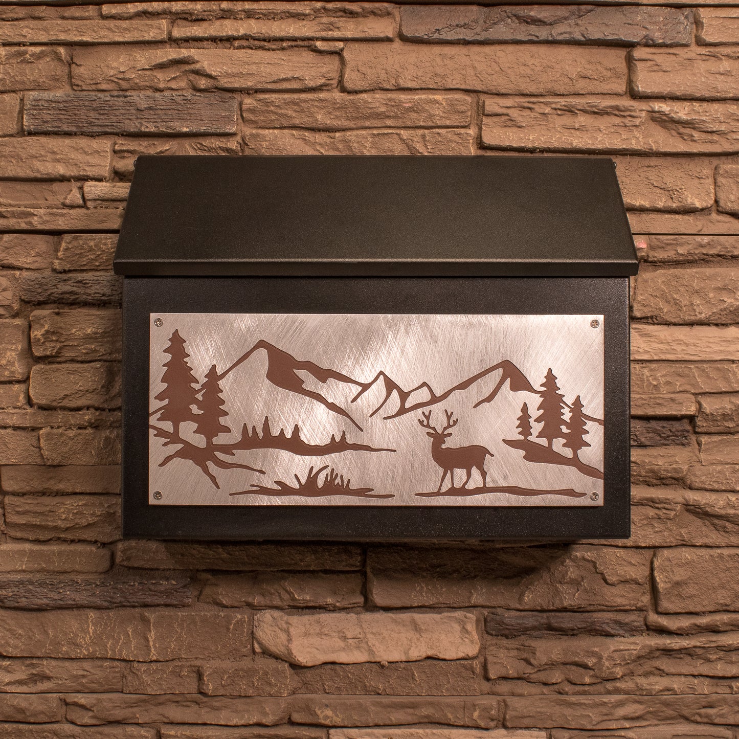 Mountain Wall Mount Mailbox - Horizontal