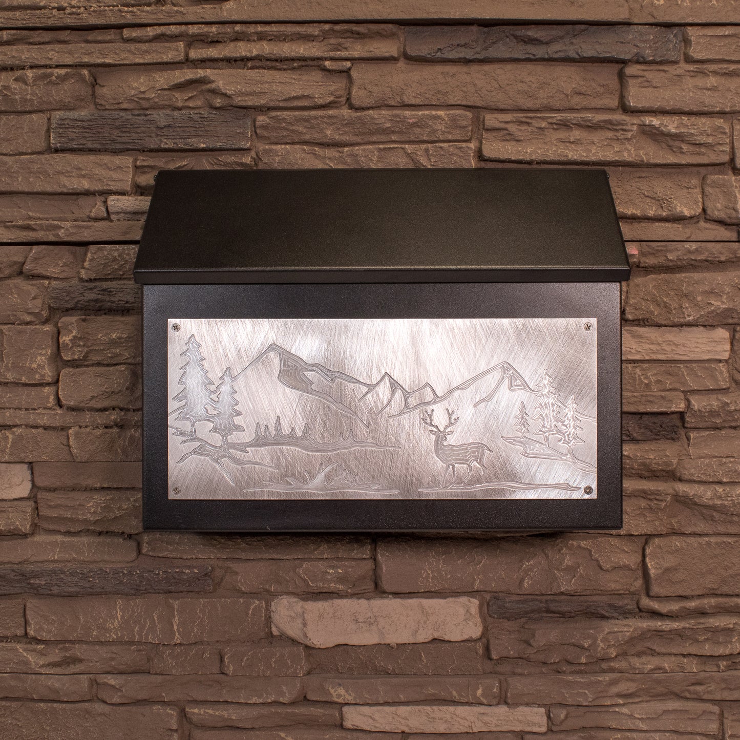 Mountain Wall Mount Mailbox - Horizontal